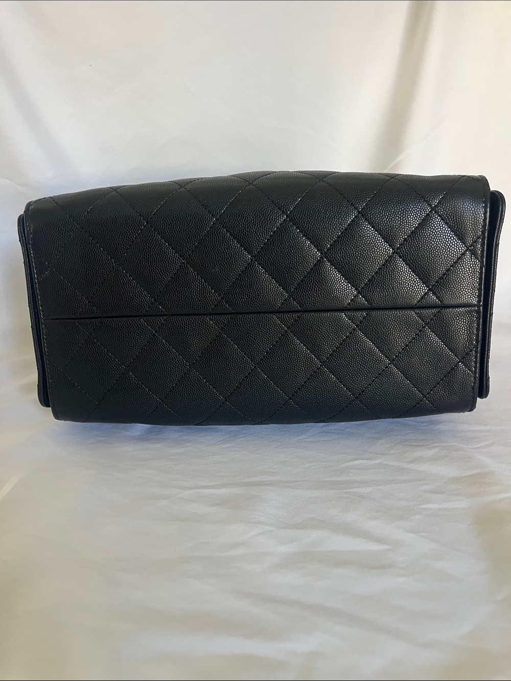 CHANEL Quilted Caviar Small 25 Bag Black Gold Hardware Like New - Picture 5 of 8